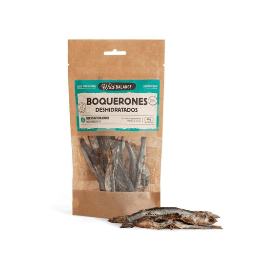 Natürlicher Snack Wild Balance getrocknete Sardellen 40 g