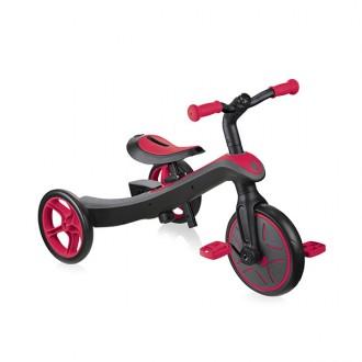 Tricycle convertible Trike explorer 2 en 1 rouge