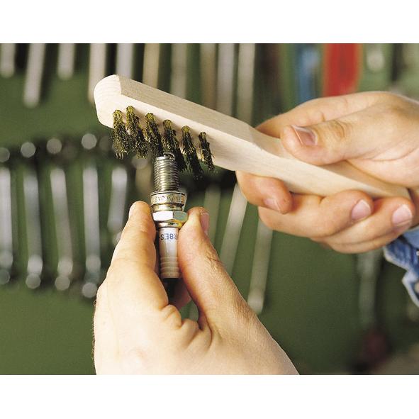 Metalowa szczotka ręczna z mosiądzu 200 mm Wolfcraft 272500