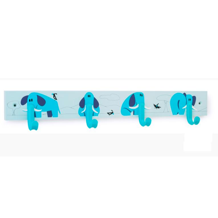 Meervoudige kinderhanger Blauwe olifant
