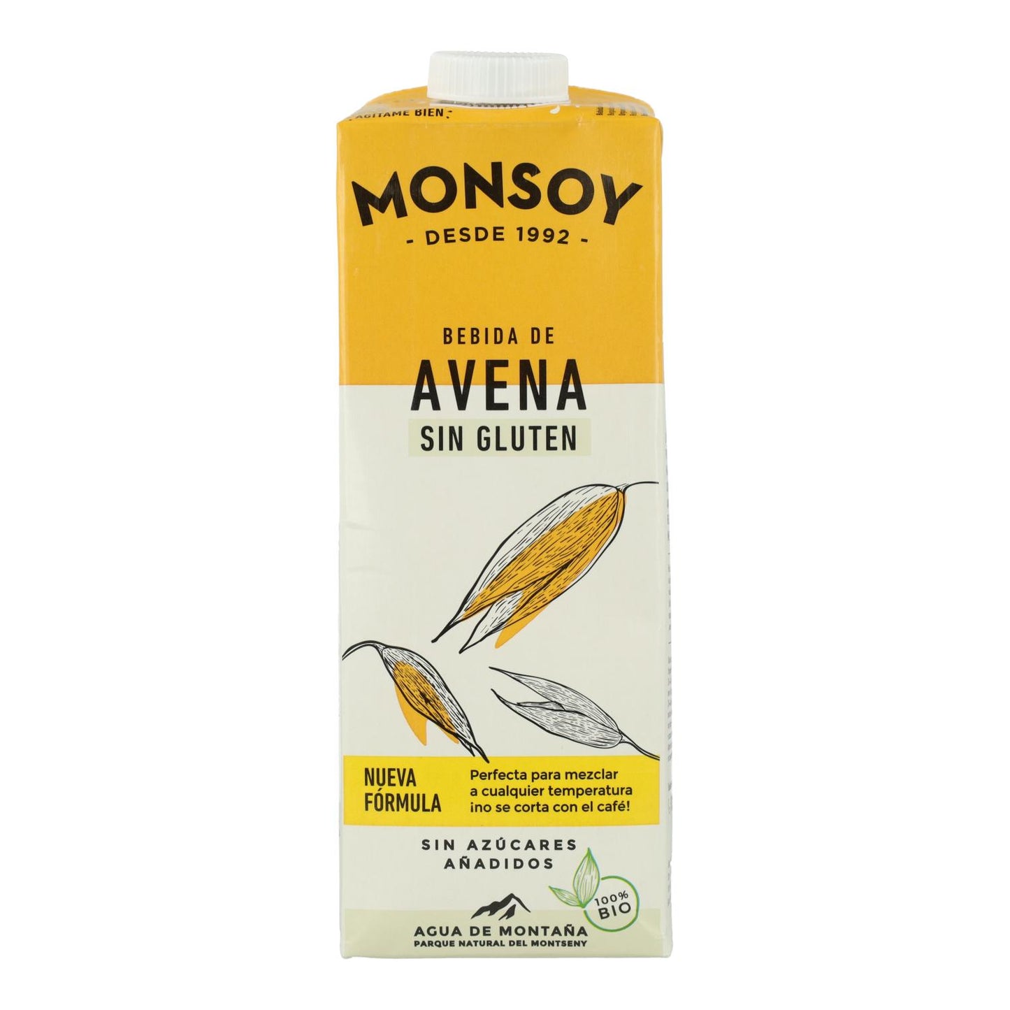 Pack of 6 Monsoy Organic Gluten-Free Oat Drinks  1 L