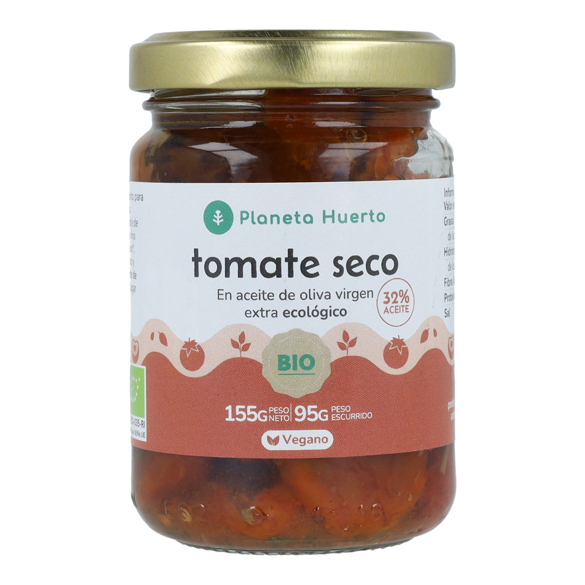 Getrocknete Tomaten in nativem Olivenöl extra ECO Planeta Huerto 155 g