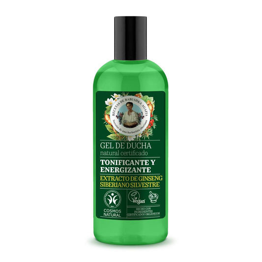 Certifierad naturlig duschgel, uppfriskande och energigivande, Agafia Natura Siberica, 260 ml