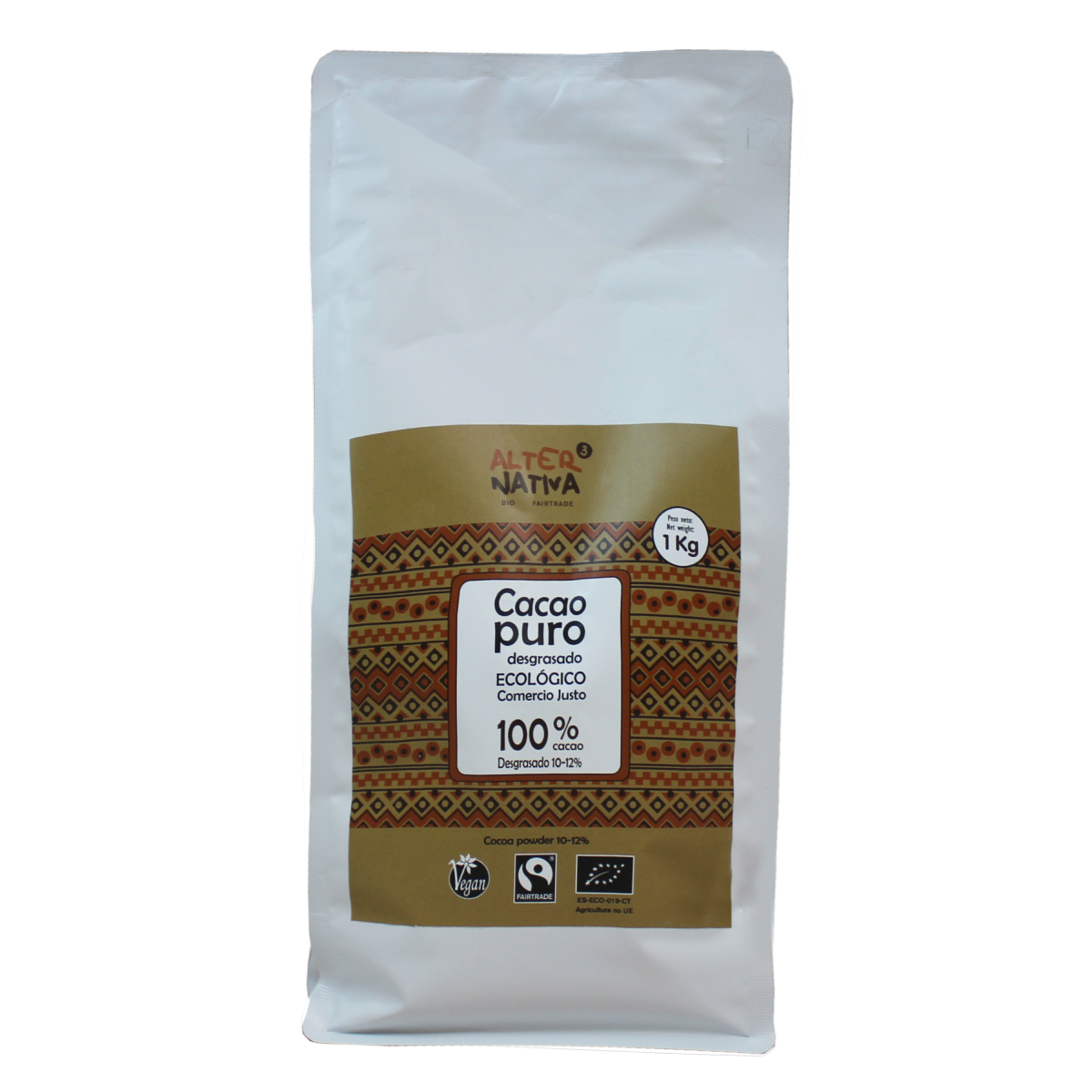 Cacao pur dégraissé BIO Alternativa3 en poudre 1 kg