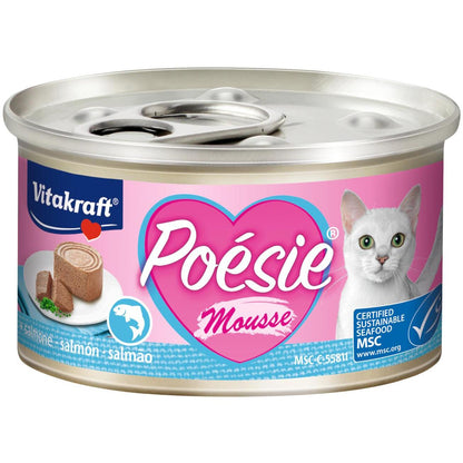 Vitakraft Boîte Poésie mousse de saumon 85 g nourriture humide pour chat