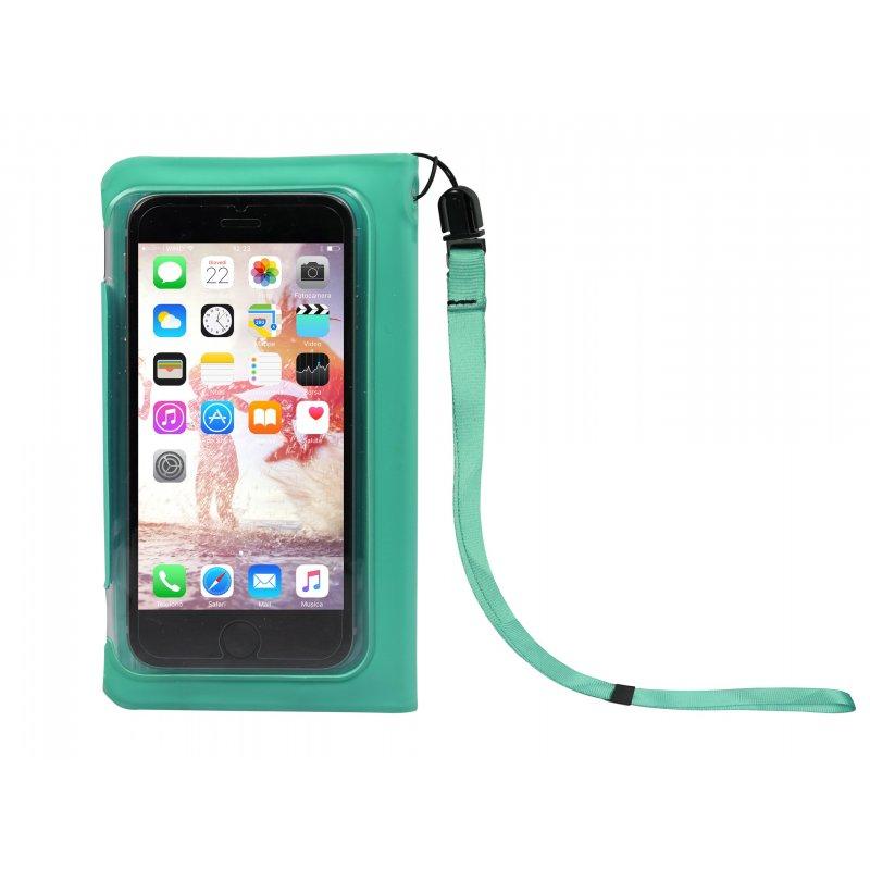 Wasserdichte Hülle im Buchformat für Smartphones bis zu 5" SBS Aquamarin