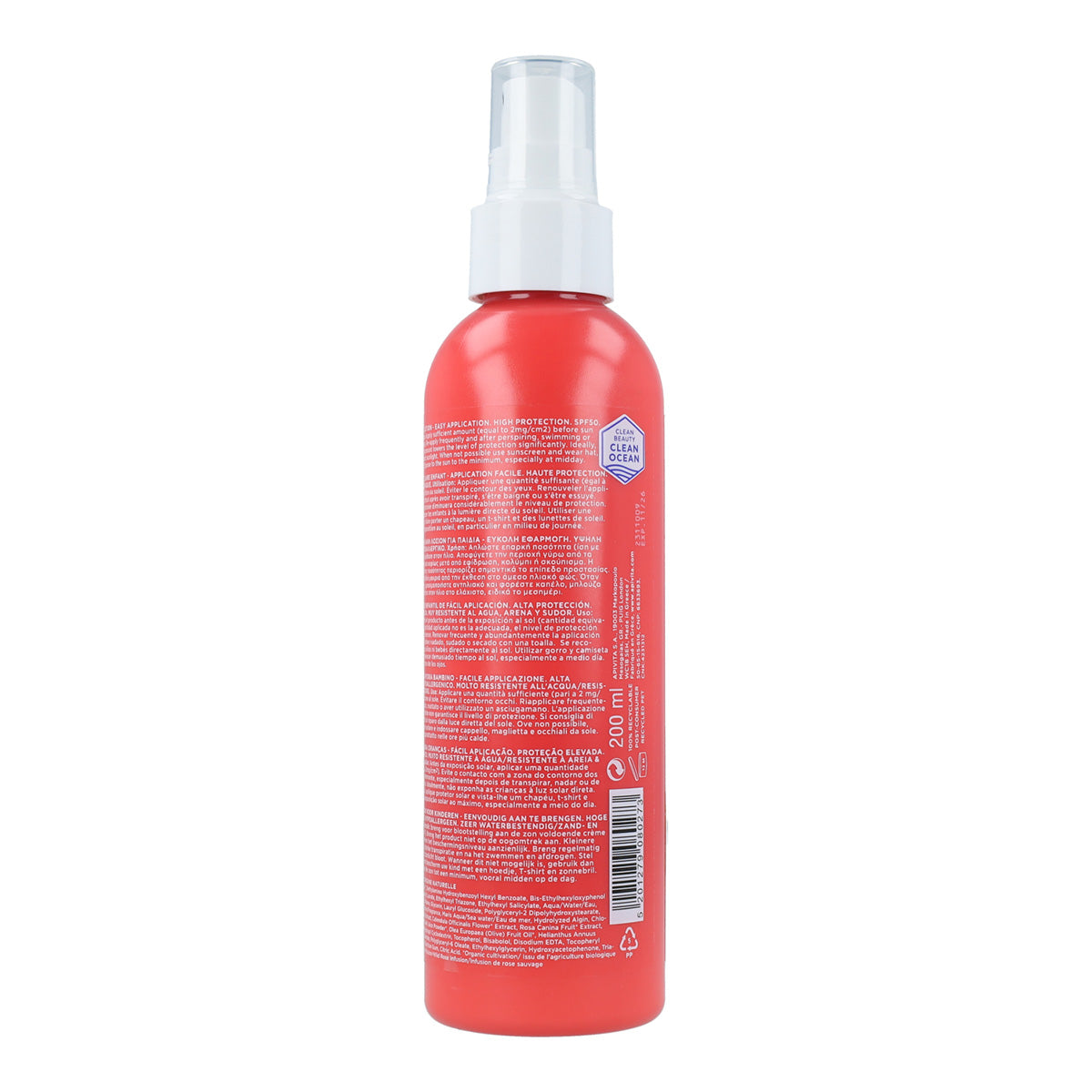 Spray solaire pour enfants SPF50 Apivita 200 ml