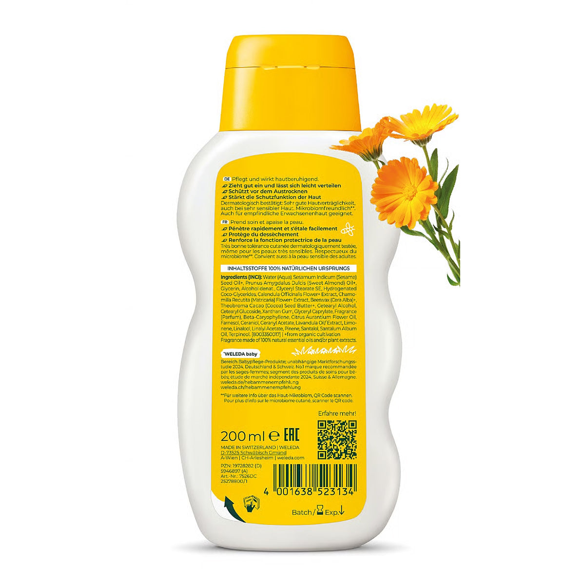 Lait corporel au calendula Weleda, 200 ml