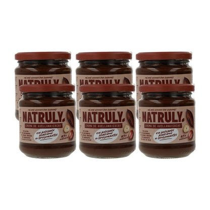 6er-Pack Natruly Kakao- und Haselnusscreme 285 g