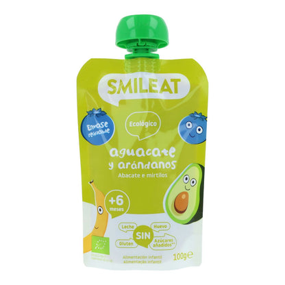Beutel Avocado und Heidelbeeren ECO Smileat, 100 g