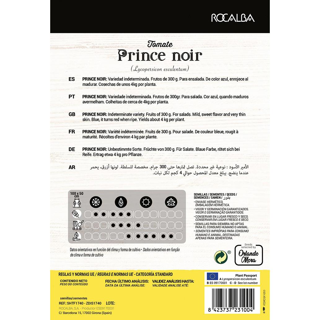 Nasiona pomidorów Kolekcja Prince noir