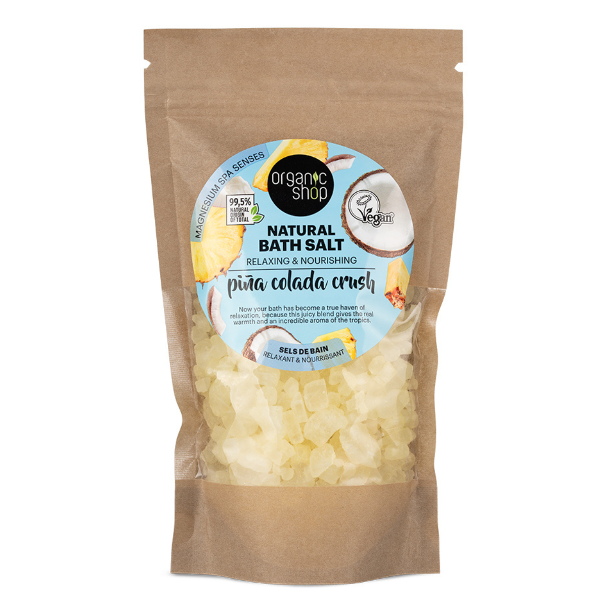 Sali da bagno naturali piña colada crush Organic Shop 500 g