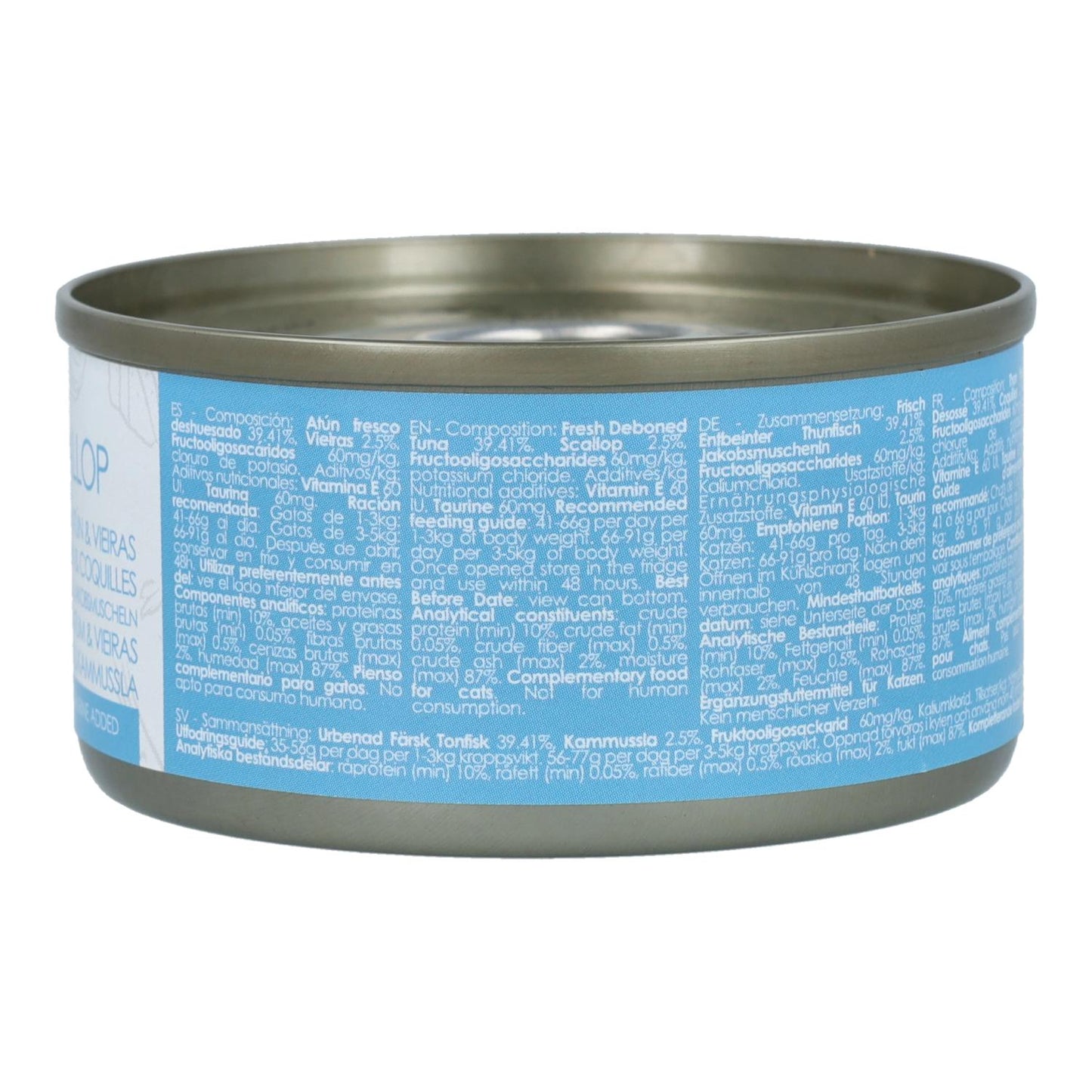 Kit Cat Dosenaufsatz – Thunfisch & Jakobsmuschel 80 g Nassfutter für Katzen in Gelatine