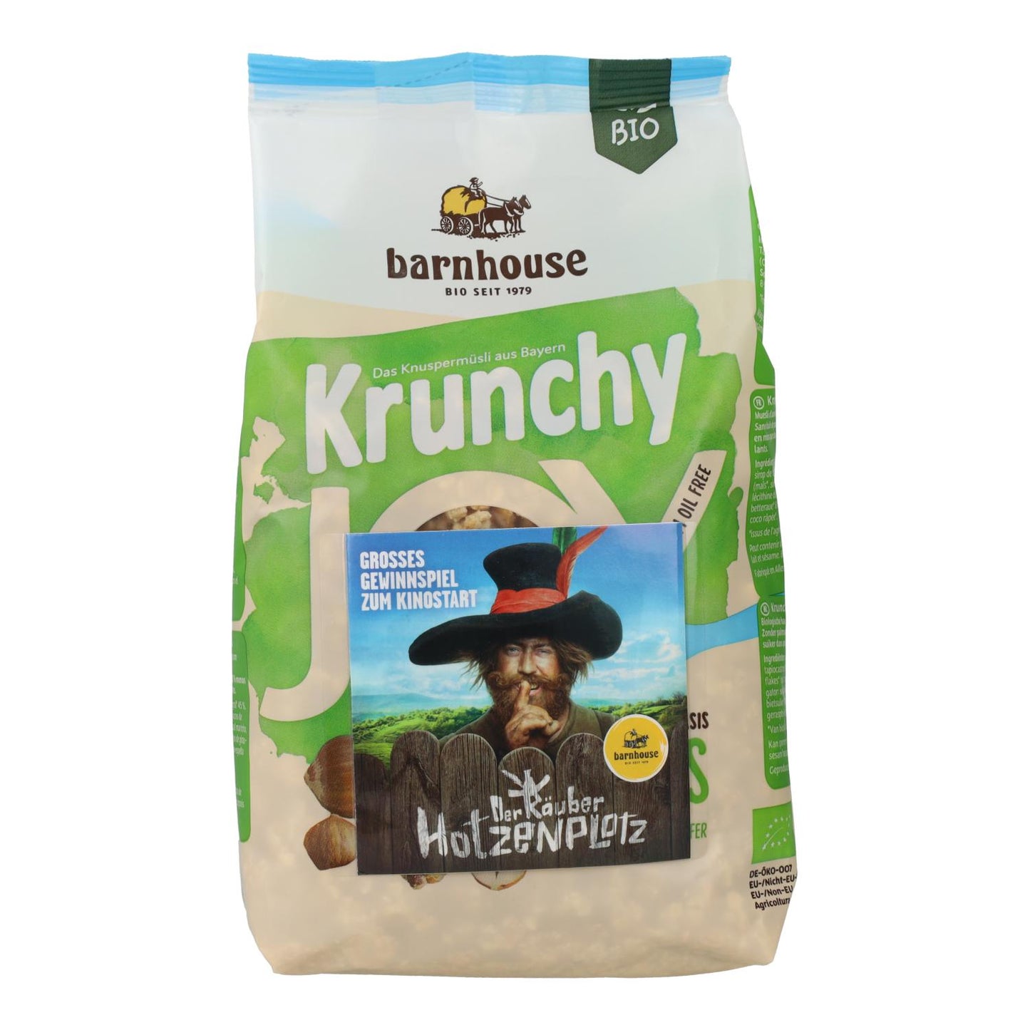 Krunchy Joy muesli met biologische hazelnoten Barnhouse 375 g