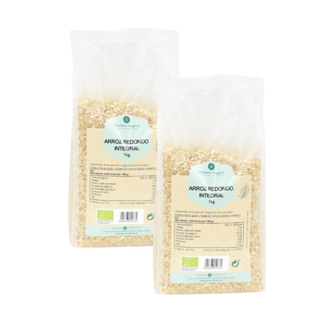 Confezione 2x Riso tondo integrale ECO Planeta Huerto 1 kg