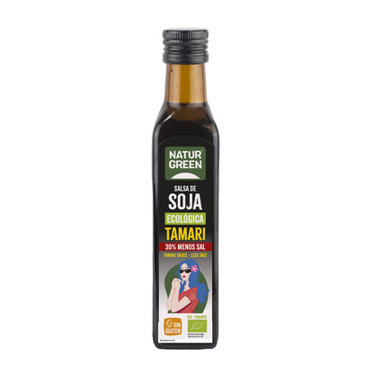 Bio-Tamari mit reduziertem Salzgehalt NaturGreen 250 ml