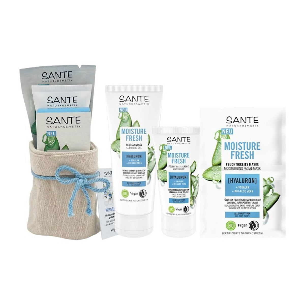 Moisture Fresh Facial Care Pack FREE Sante Cotton Organiser