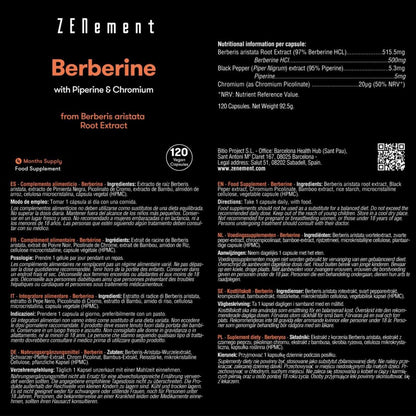 Berberyna 500 mg Zenement, 120 tabletek