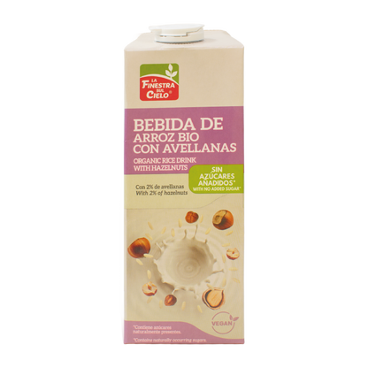 Boisson au riz et aux noisettes bio La Finestra Sul Cielo 1 L