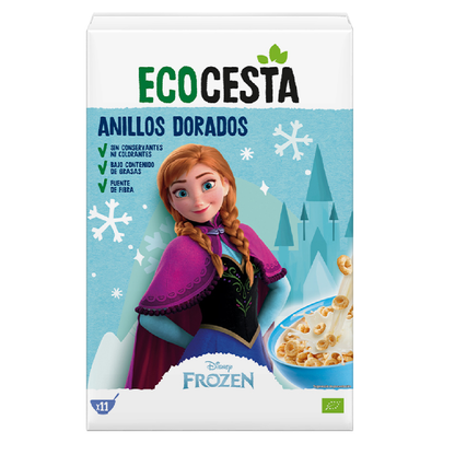 Céréales pour petit-déjeuner Anillos Dorados BIO édition Disney Ecocesta 330 g