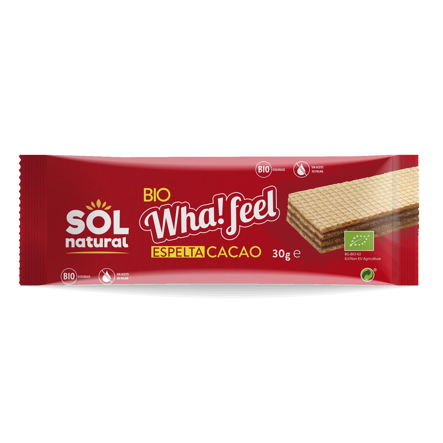 Wha Feel snack di farro e cacao biologico Sol Natural 30 g