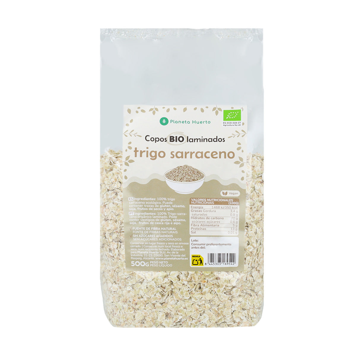 Flocons de sarrasin Eco Planeta Huerto 500 g