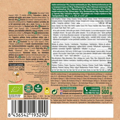 Organic Chia Seeds, NaturGreen, 500 g