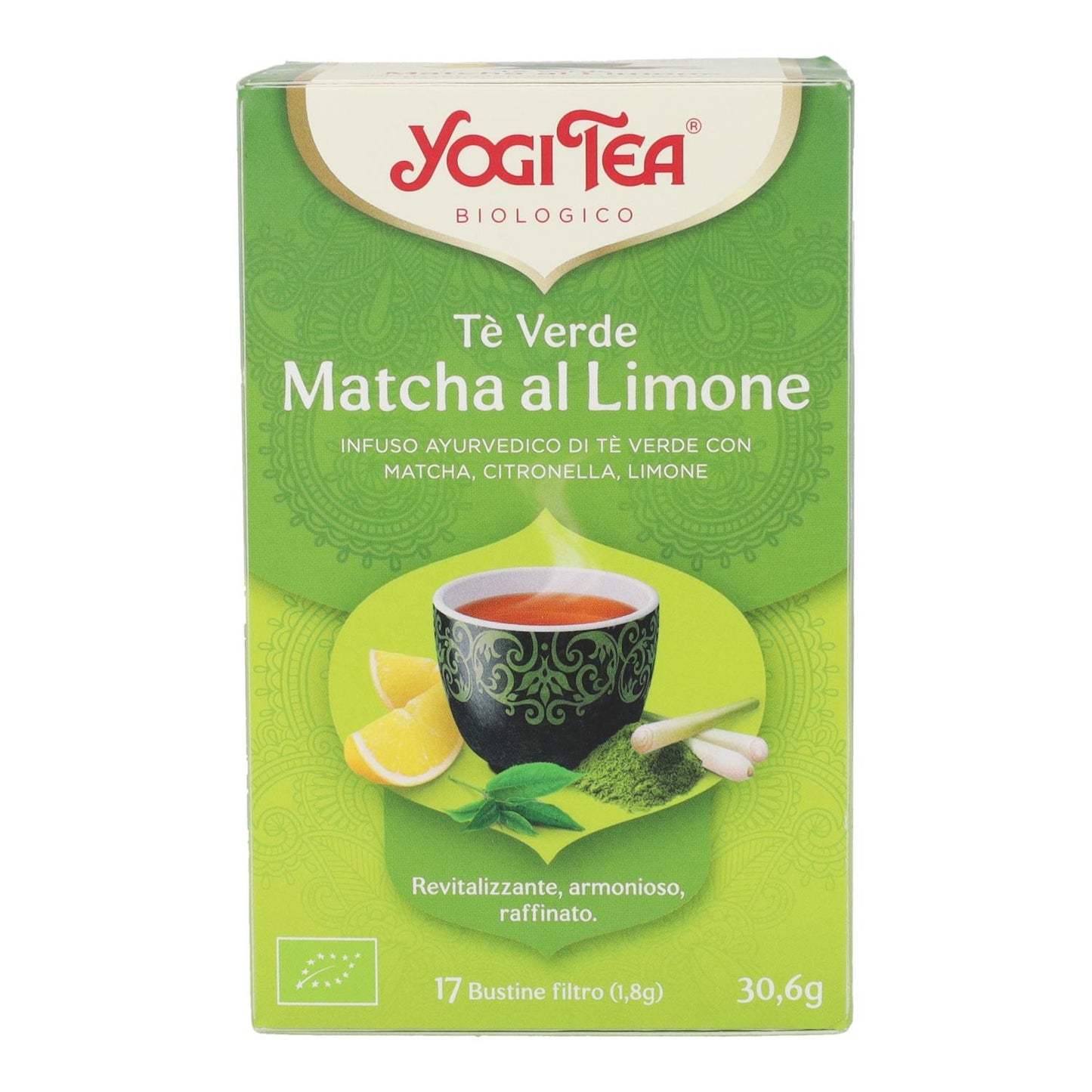 Yogi Tea Organic Green Tea and Matcha Lemon, 17 bags