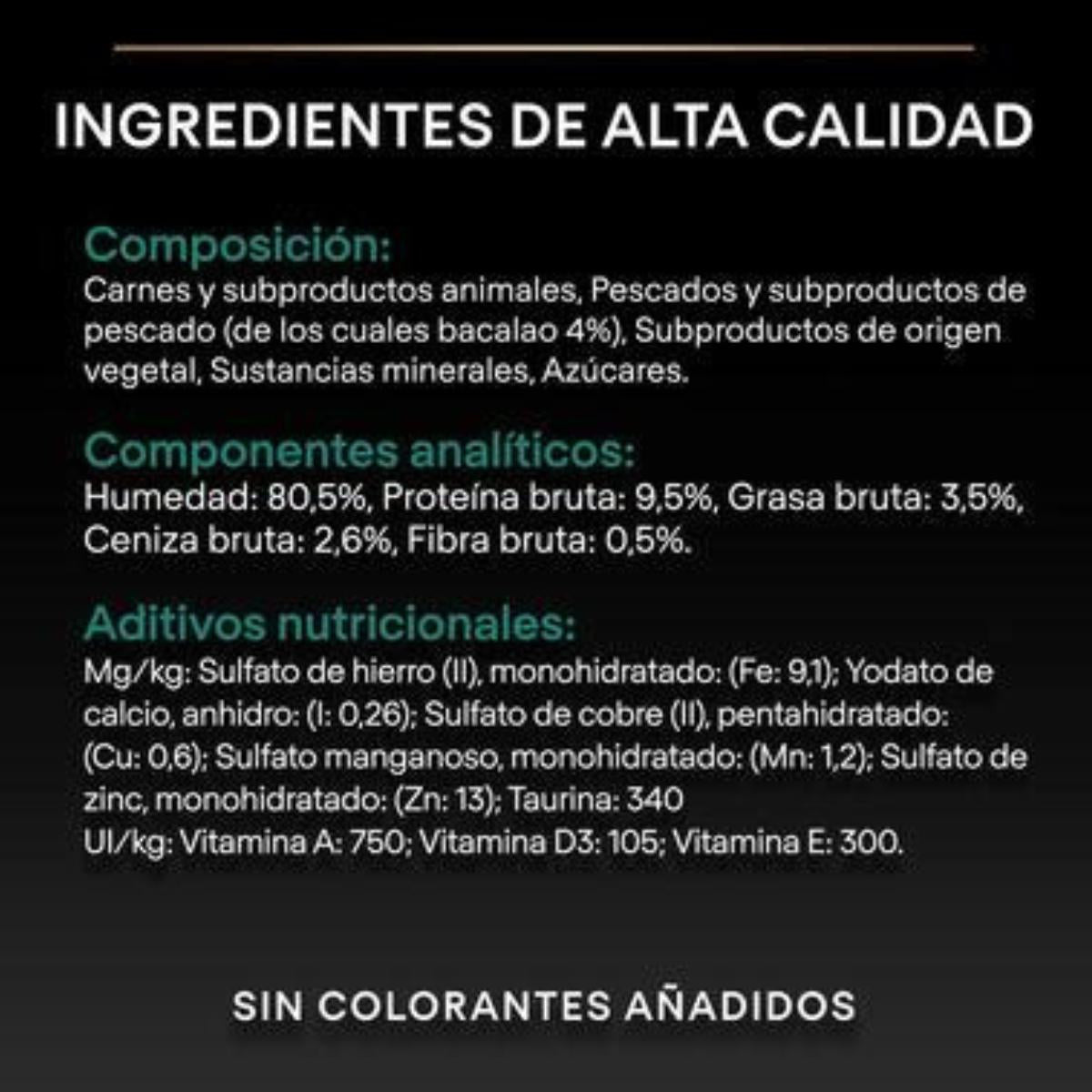 PURINA PRO PLAN Chat humide STÉRILISÉ Terrine Morue Sachet 10 x 75 g