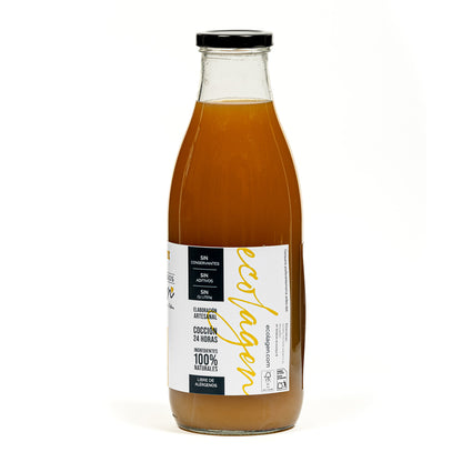 Bouillon de poulet et de bœuf avec légumes bio Ecolagen 1 L
