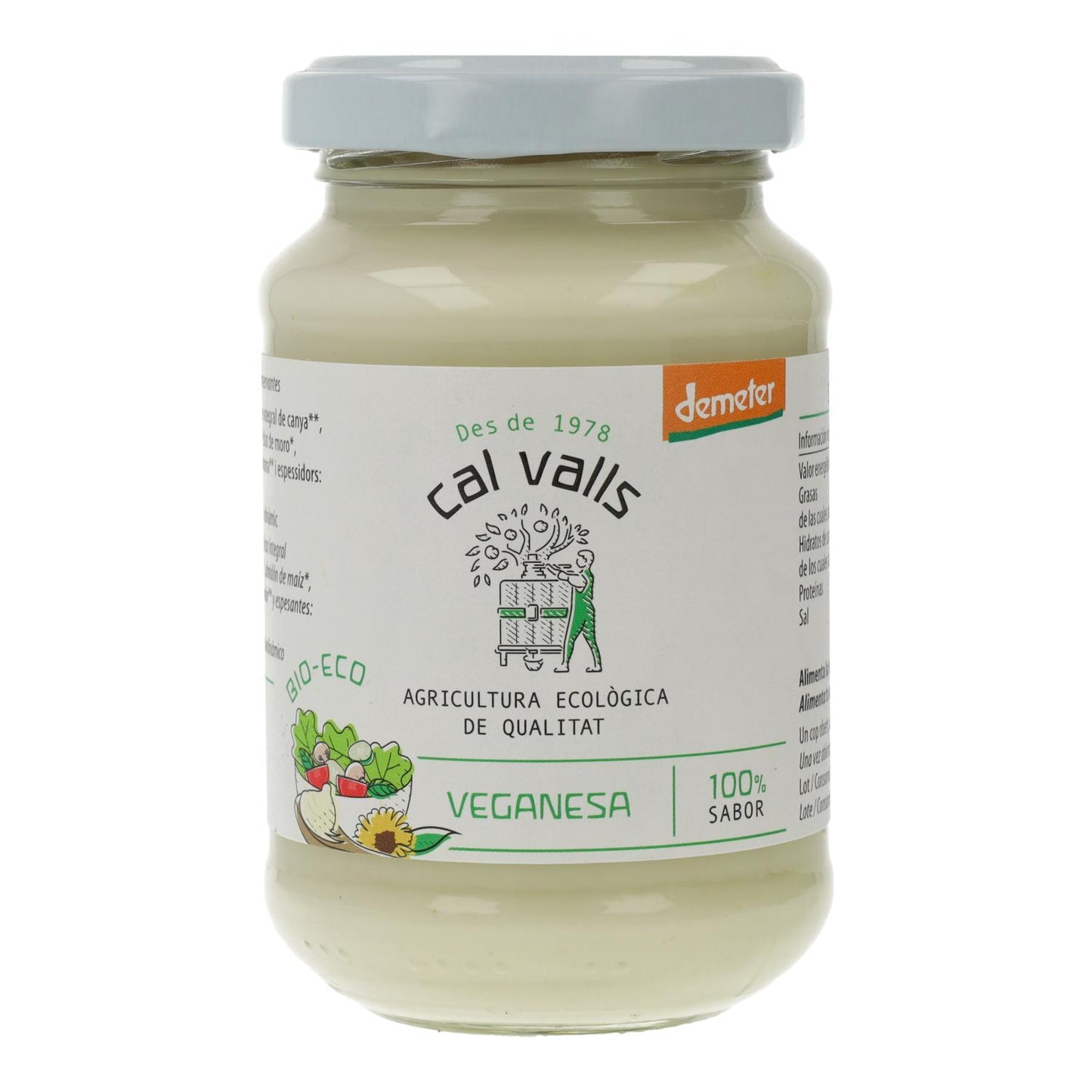 Veganistische mayonaise ECO Cal Valls 190 g