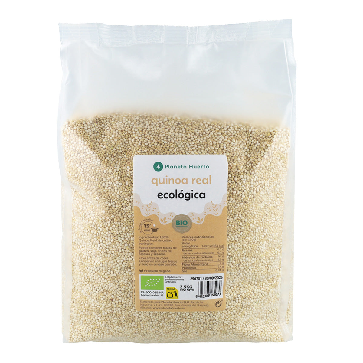 Quinoa Real ECO Planeta Huerto 2,5 kg