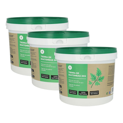 Lot de 3 terre de diatomées Planeta Huerto 2 kg
