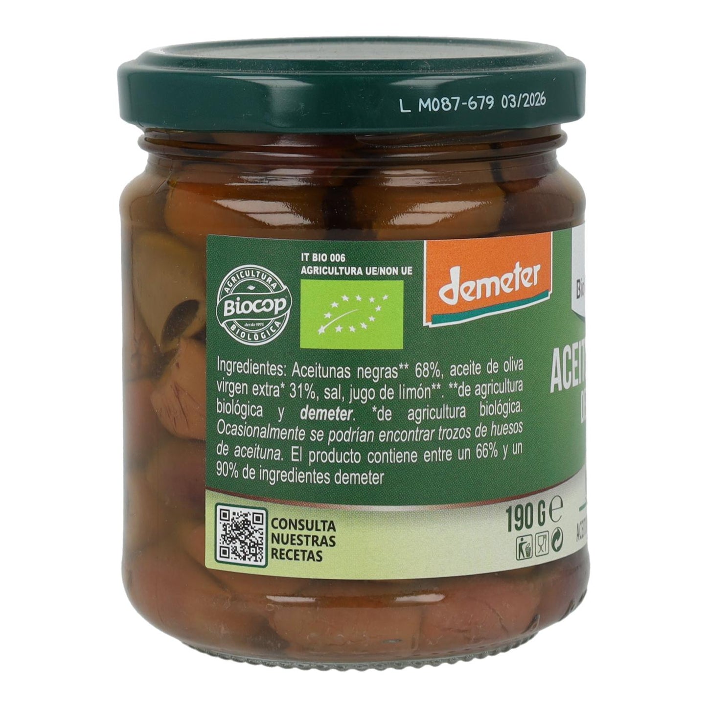 Olives mélangées bio d'Italie 350 g