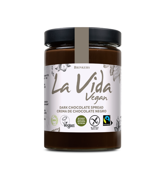 Crème au chocolat noir végane et sans gluten, La Vida Vegan, 600 g
