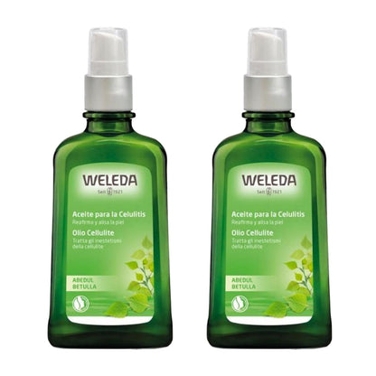 Doble Pack Abedul aceite anticelulítico 2x100 ml + REGALO Celulicup Weleda