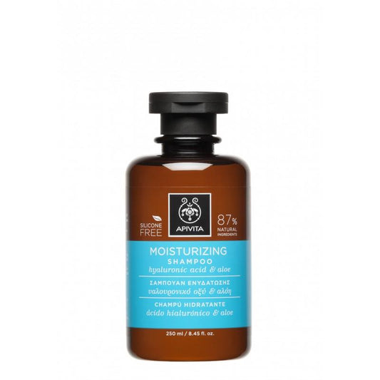 Hyaluronzuur en aloë hydraterende shampoo Apivita 250 ml
