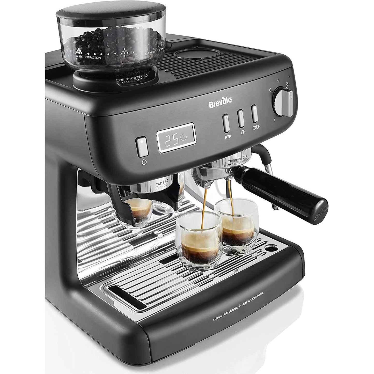 Machine à café Breville Barista Max+ Noir (reconditionnée)