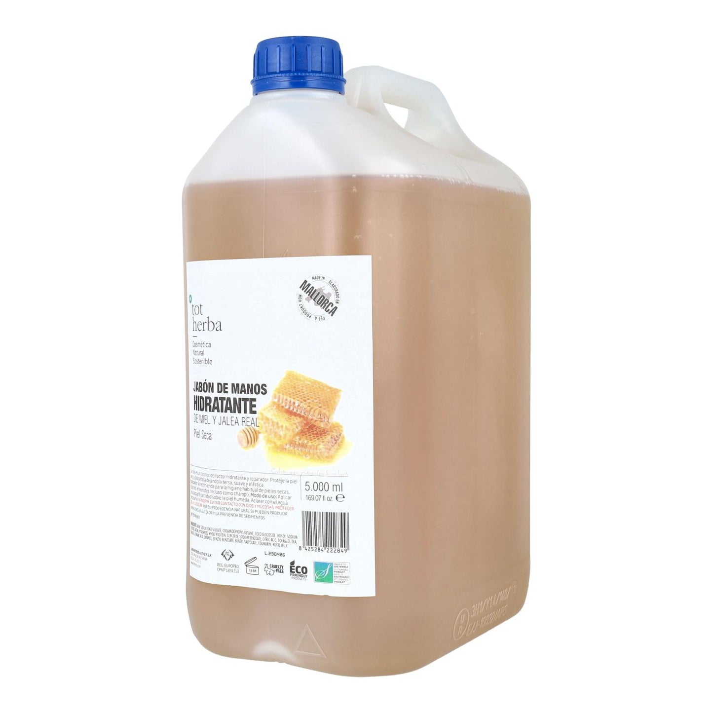 Handtvål med honung och bidrottninggelé 5 liter Tot Herba