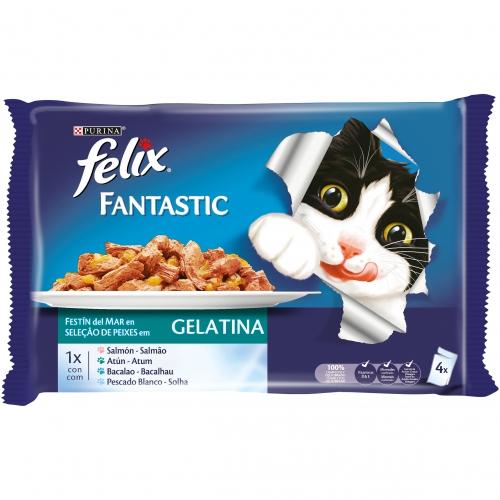 FELIX Fantastic Festín del Mar in Gelatine 4 x 85 g