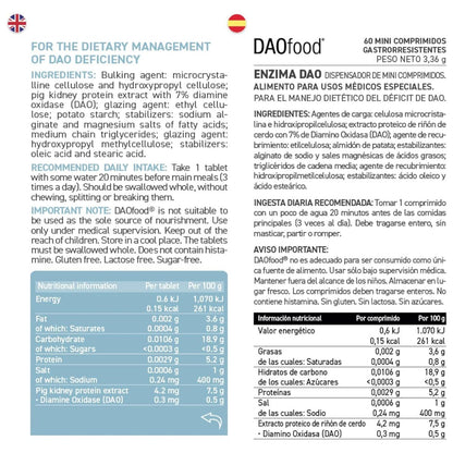 DAOfood® distributeur 60 mini-comprimés