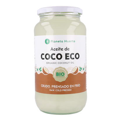 Lot de 2 bouteilles d'huile de coco ECO Planeta Huerto 860 ml