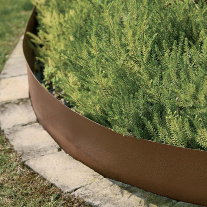 Bordure flexible en acier corten 5 m Verdemax