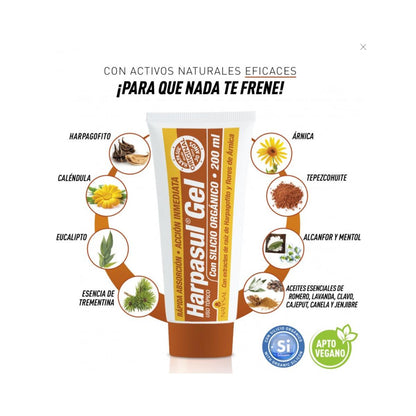 HARPASUL® gel con silicio orgánico Natysal  200 ml.