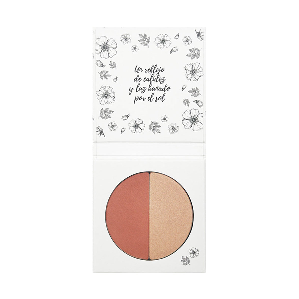 Blush Duo 02 Costa Dorada, fini doux et lumineux, à la crème de karité BIO, NaturaBio Cosmetics, 2x4 g
