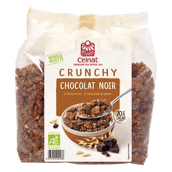 Bio-Müsli Crunchy mit dunkler Schokolade Celnat 500 g