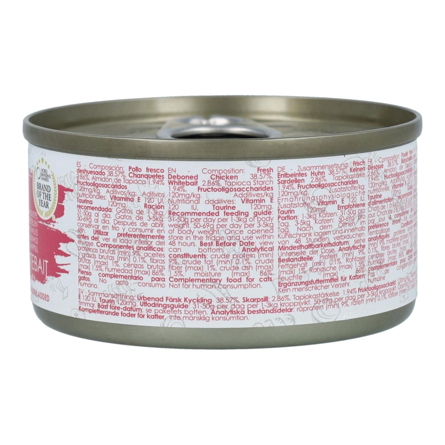 Kit Cat Dose Gravy – Huhn & Sardellen 70 g Nassfutter für Katzen in Soße