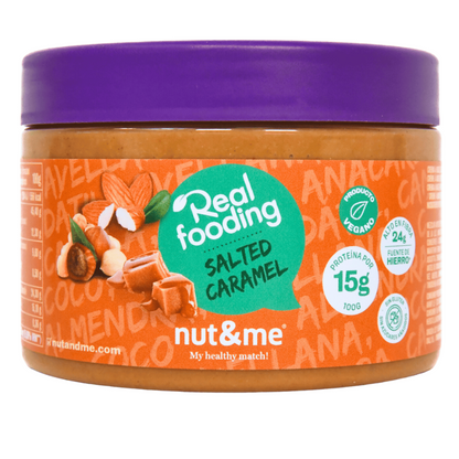 Crème d'amandes et de noisettes au goût de caramel salé 250 g Realfooding