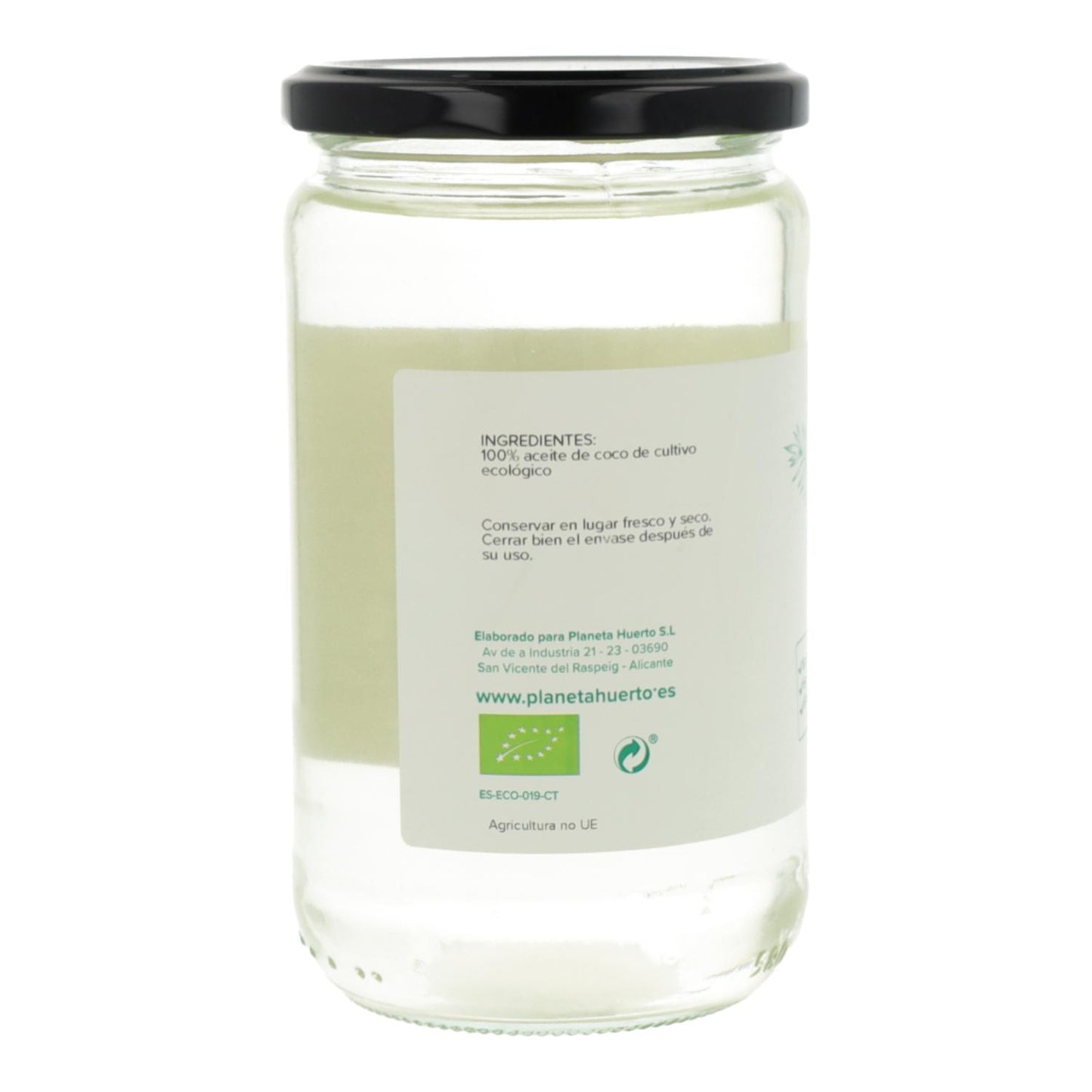 Lot de 6 bouteilles d'huile de coco désodorisée ECO Planeta Huerto 500 ml