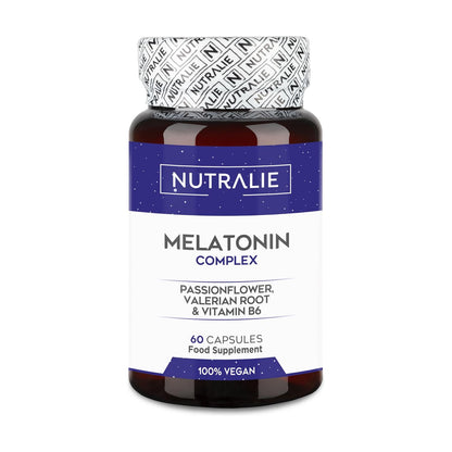 Melatonin med passionsblomma + valerianarot + B6 Nutralie 60 kapslar